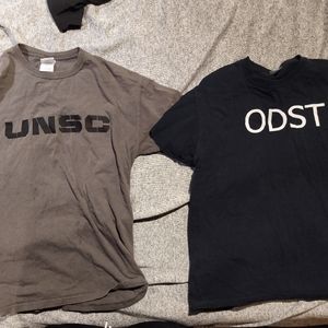 Two men's Halo T-shirts size M, Noble team &ODST